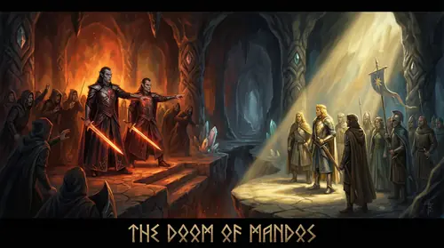 Celegorm and Curufin stand in the halls of Nargothrond, their faces hard with the terrible light of their father\'s oath. They are beautiful and fell, sons of Feanor, and their words poison the…