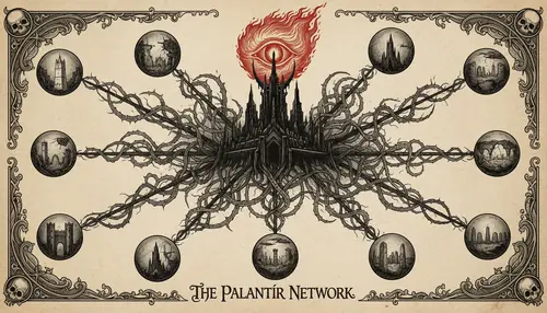 The palantíri were indestructible seeing-stones created by Fëanor in Valinor, brought to Middle-earth through Númenor. Unlike the Silmarils which inspired obsessive desire, the palantíri revealed the…