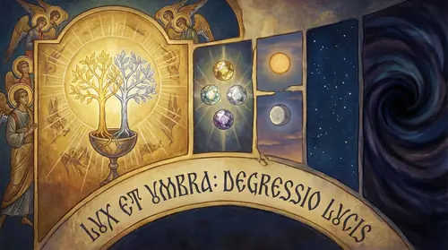 [Visual for Section 1: The Light Before the Sun] The Two Trees of Valinor in their glory - Telperion\'s silver and Laurelin\'s gold creating the first light. and grief. Then the sun and moon, made from…