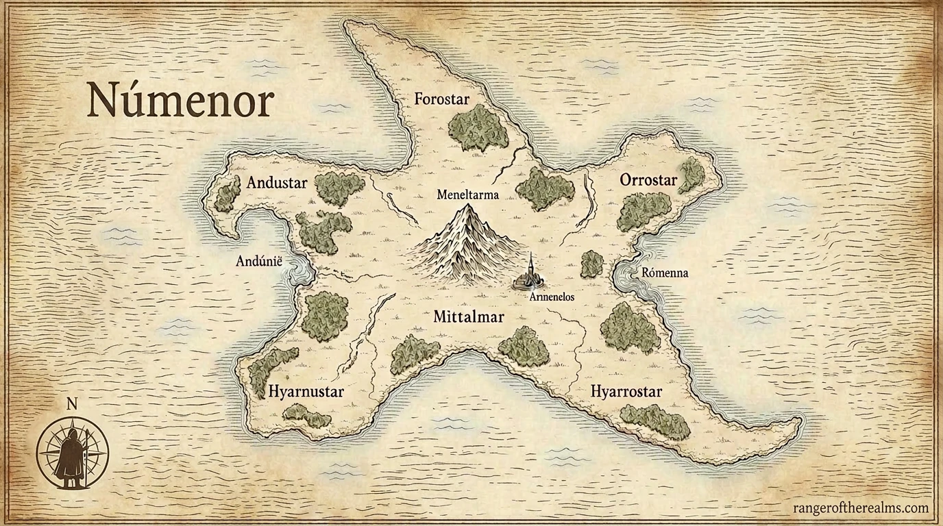Map of Númenor