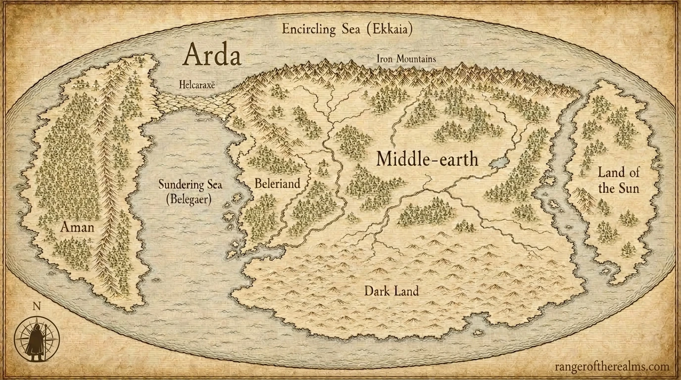 The world in the Years of the Trees