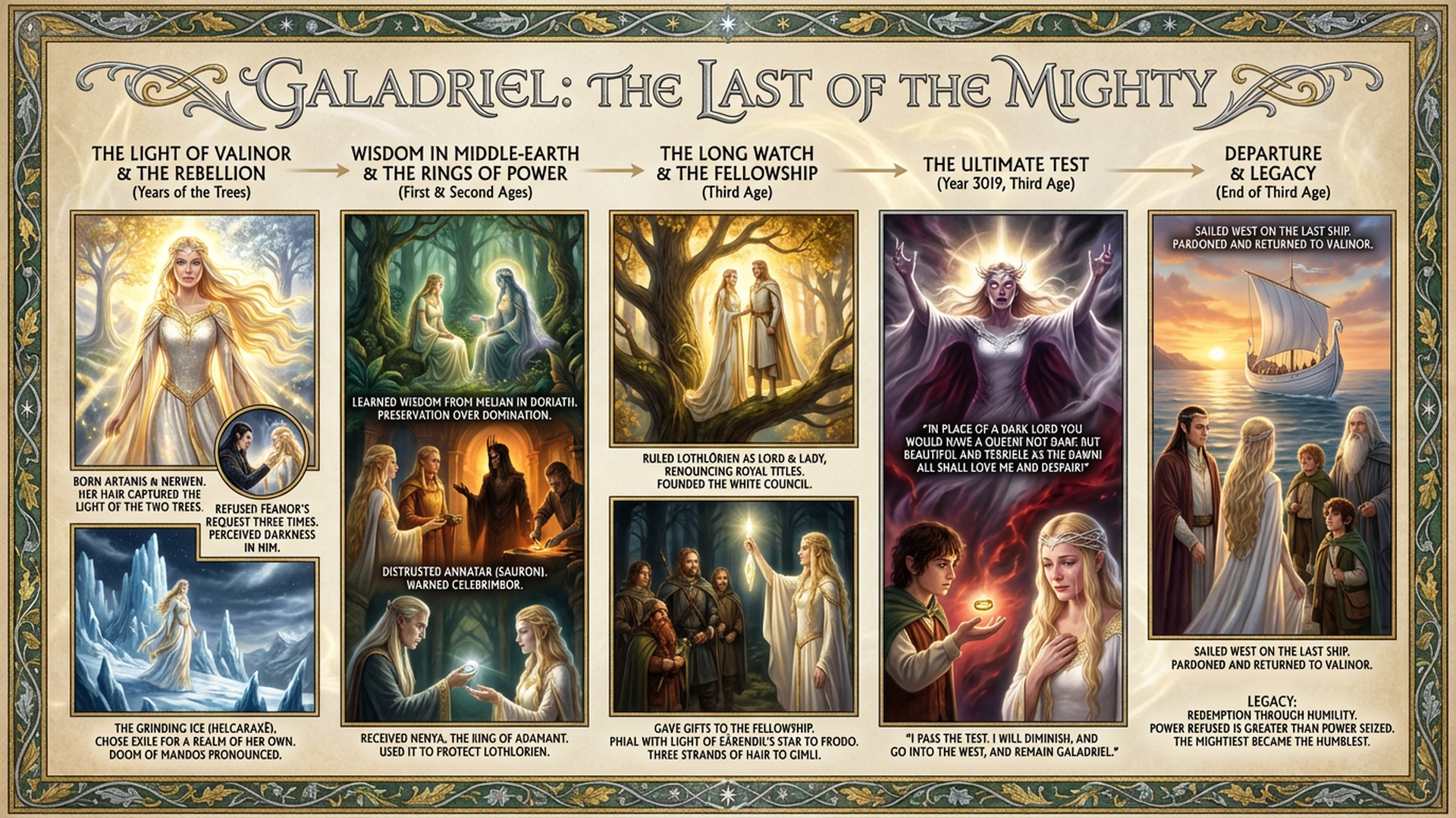 Galadriel: The Last of the Mighty Infographic