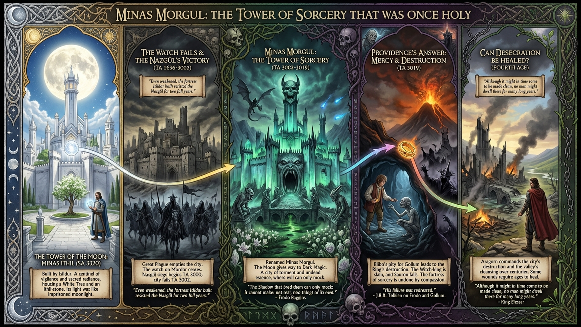 Minas Morgul: The Tower Evil Stole | Tolkien Deep Dive Infographic