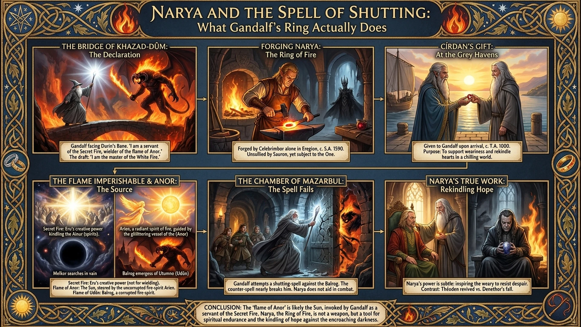 Gandalf's Ring of Power Infographic