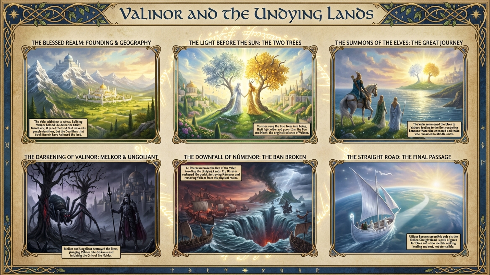 Valinor: The Paradise Lost from Tolkien's World | Silmarillion Explained Infographic