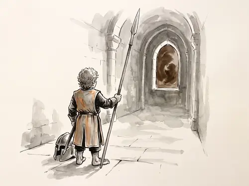 Pippin in the Citadel in Denethor's service.