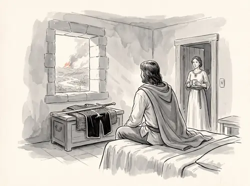 Faramir wakes healed and learns his father's fate; Imrahil sits in the Debate.
