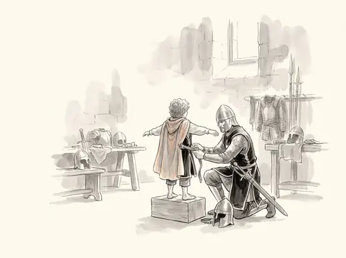 Pippin in the City, to march with the Guard of the Citadel.