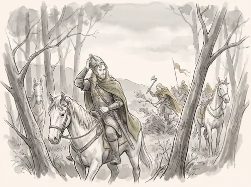 Éomer with the Host in North Ithilien.