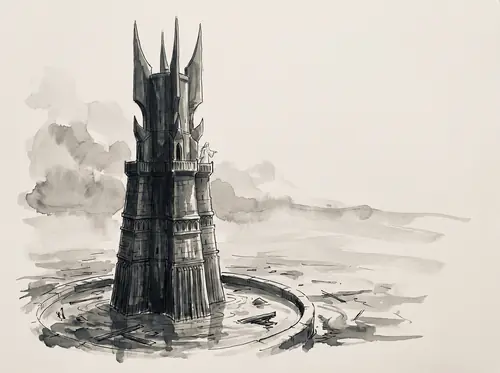 Saruman's army is destroyed; the Dunlendings surrender; Saruman and Wormtongue are besieged in Orthanc.